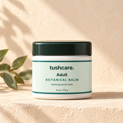 TushCare Adult Botanical Balm premium product photography