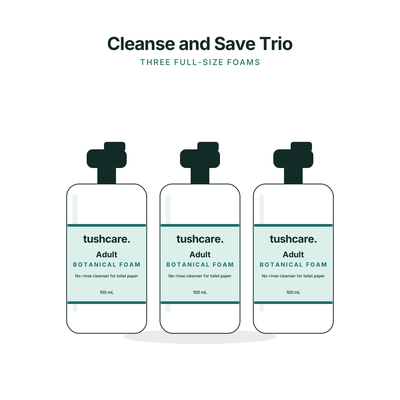 Cleanse and Save Trio: three Botanical Foams