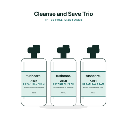 Cleanse and Save Trio: three Botanical Foams