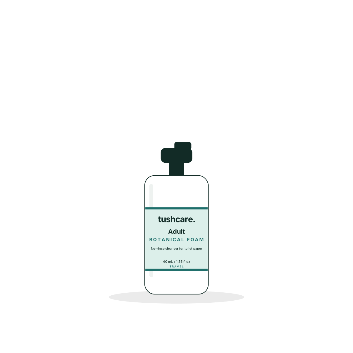 TushCare Botanical Foam, 40 mL travel size