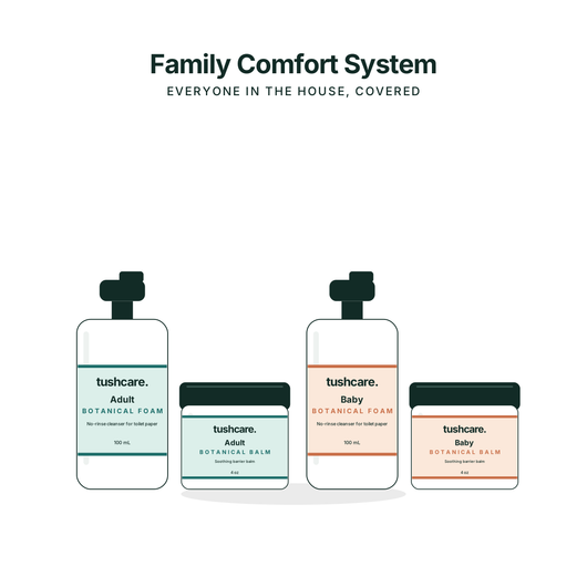 Family Comfort System: adult and baby Foam and Balm